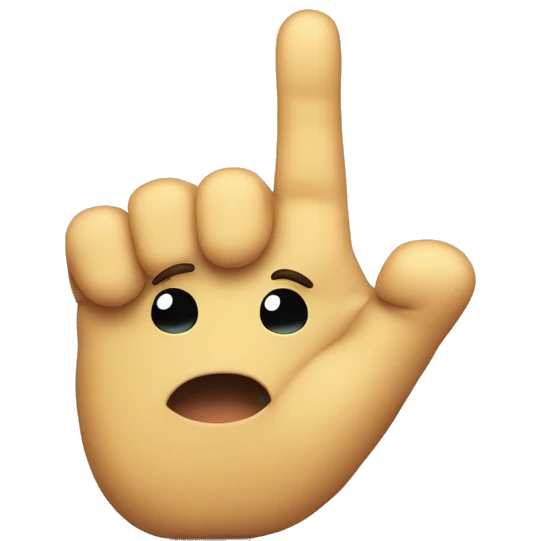 shy smiley emoji but touches it's middle fingers instead of index fingers emoji