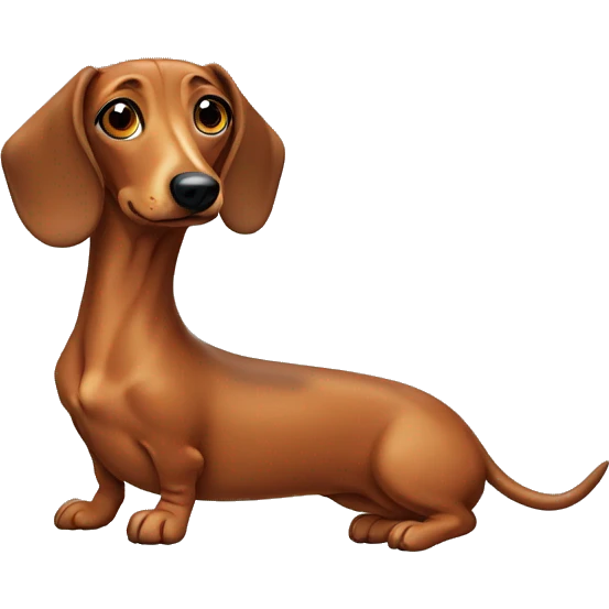 Weiner dog emoji