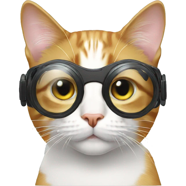 Cat wearing vr glass  emoji