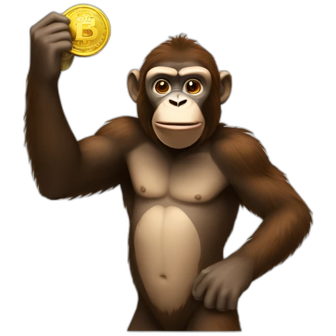 ape holding toncoin emoji