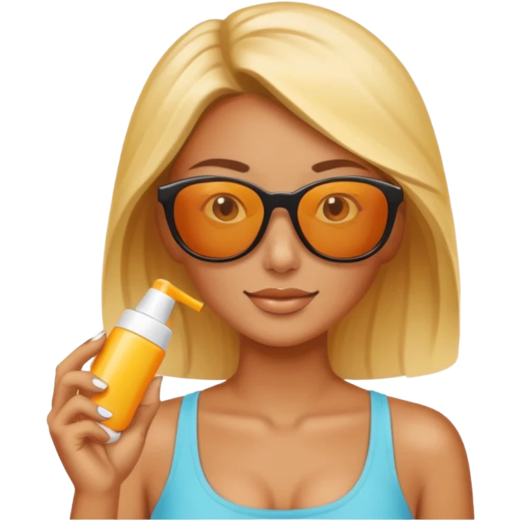 
female suncream and sunglasses emoji