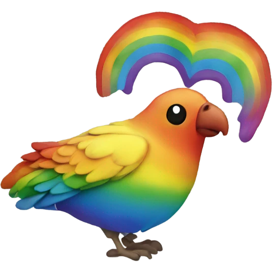 Sjark in Rainbow vist emoji