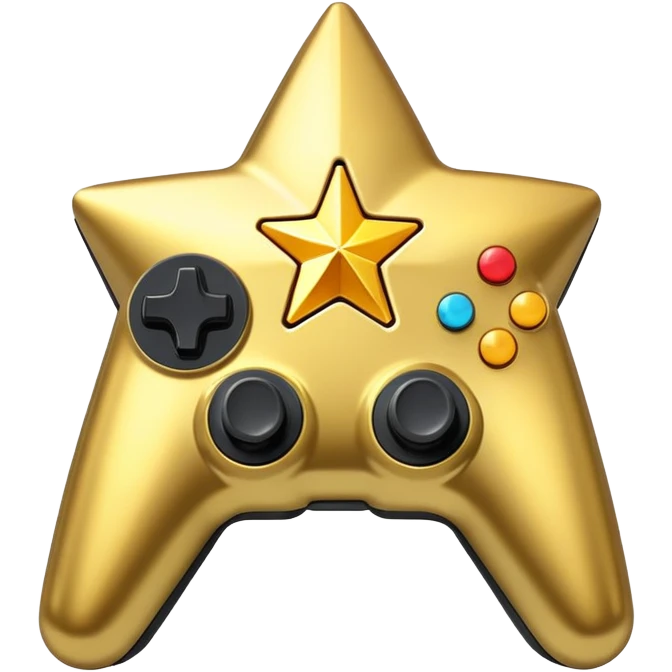  broken gold star + joystick emoji
