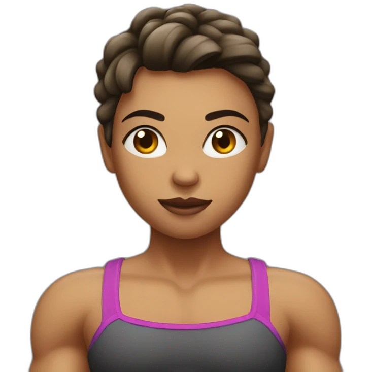 Fille muscu emoji