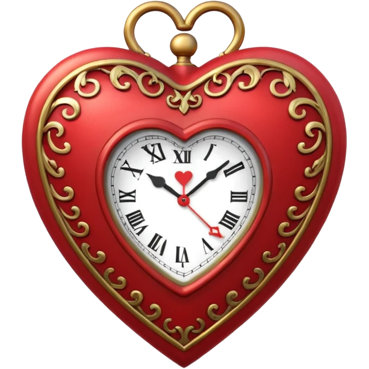 heart clock emoji