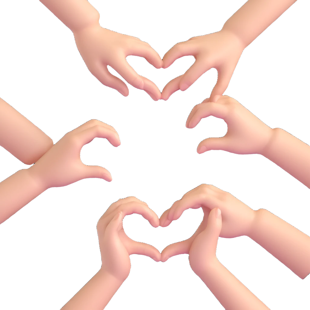 hands forming a heart shape emoji