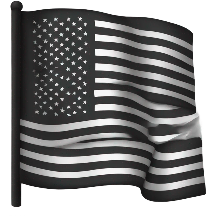 Black American flag emoji