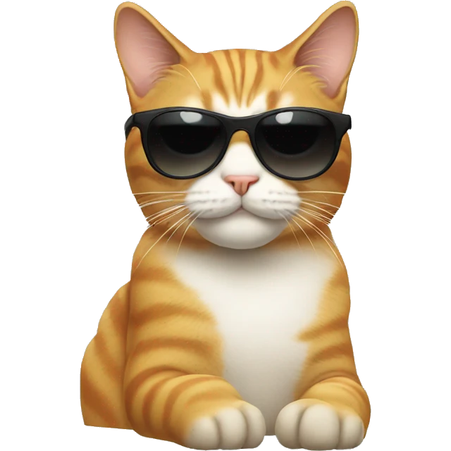 Cat with sunglasses emoji