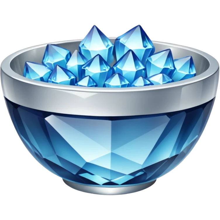 a bowl of blinged crystal emoji