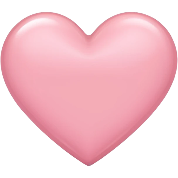 Light pink  color heart emoji