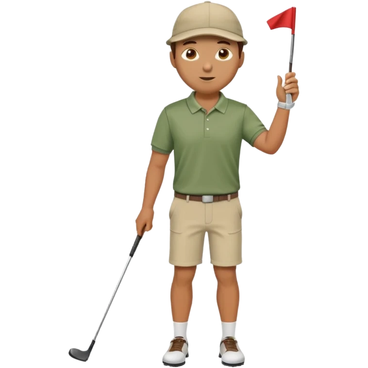 man playing golf fuul body emoji