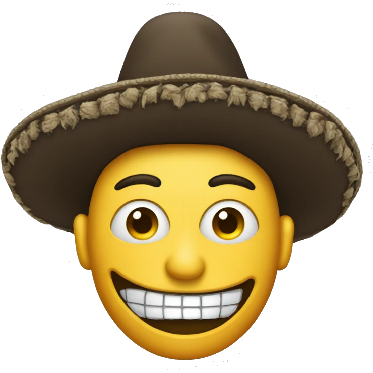 psychopath wearing a sombrero  emoji