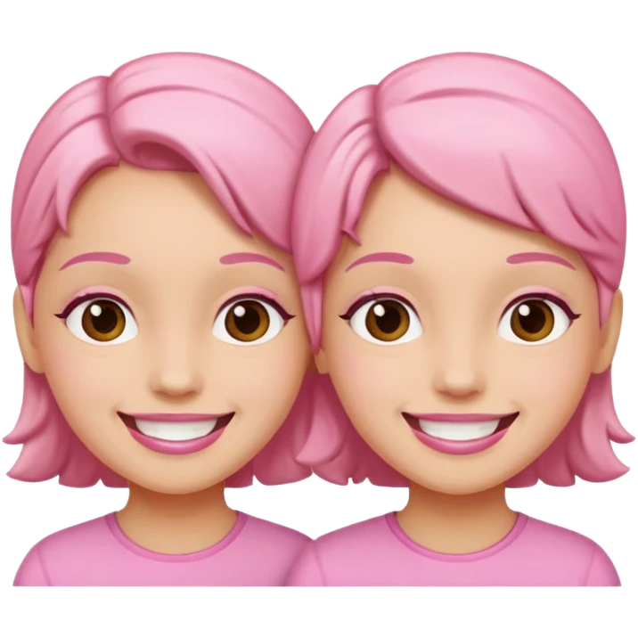 pink twins emoji