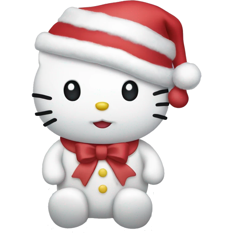 Hello Kitty Christmas emoji