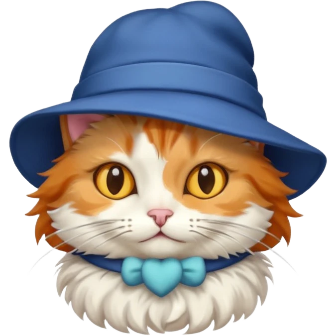 cat wearing hat emoji