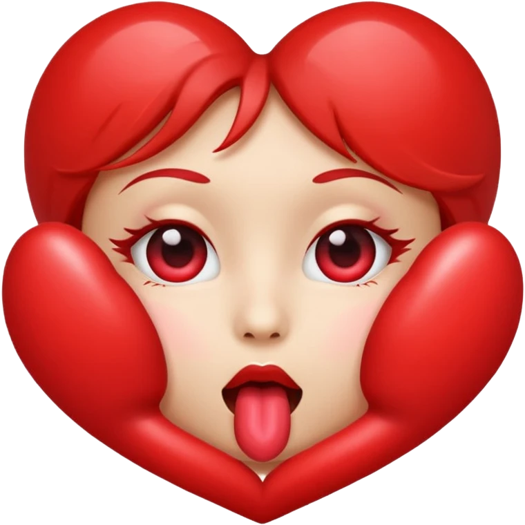 Heart eyes emoji blowing kiss emoji