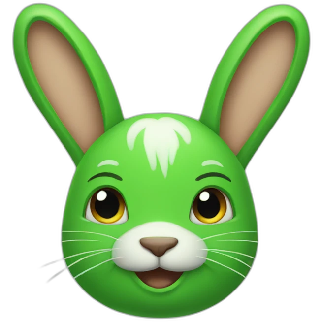 green bunny emoji