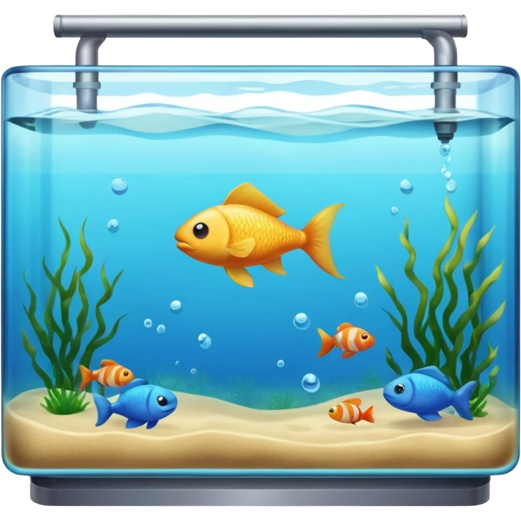 A big bulky long fish tank  emoji