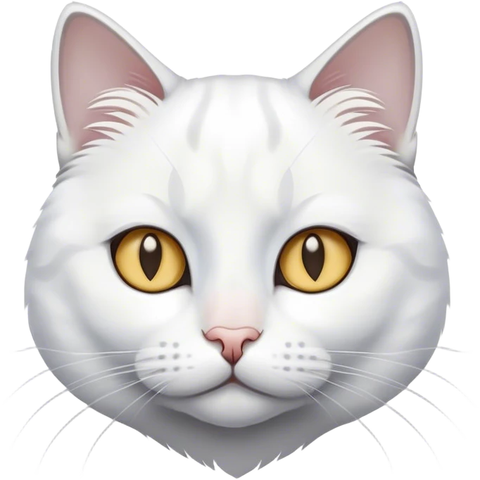 white greyish cat emoji