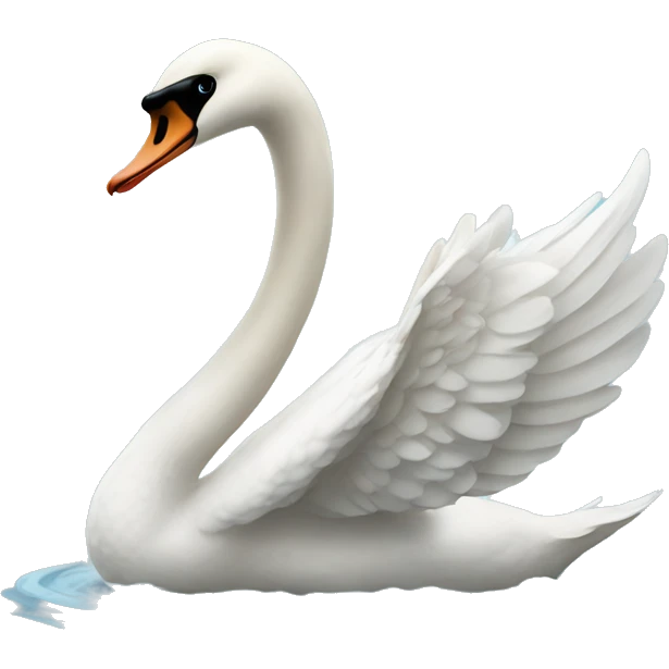 swan with a bow emoji