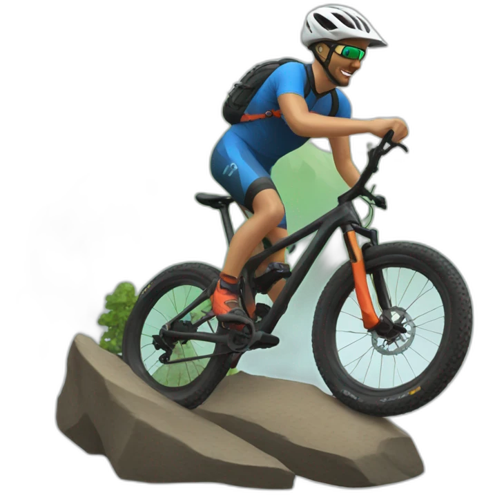 Mountain biker emoji