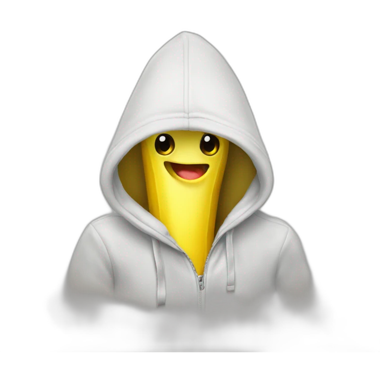 banana with a hoodie emoji