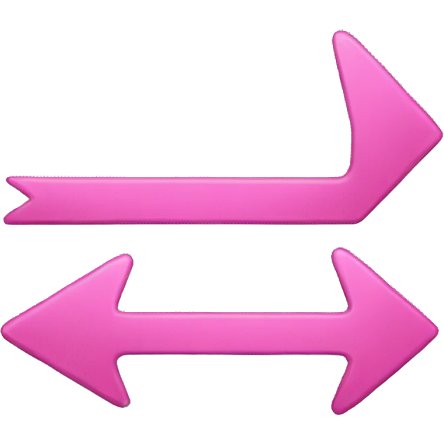 pink arrow looking left emoji