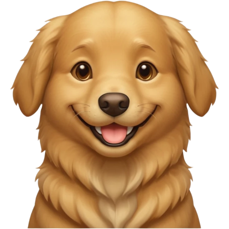 make it funny happy dog emoji