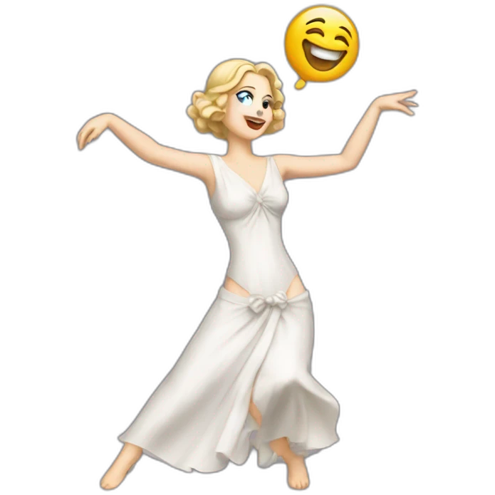 Madona dancing emoji