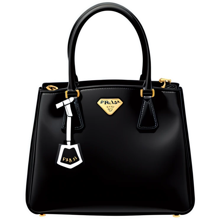 Black prada bag emoji