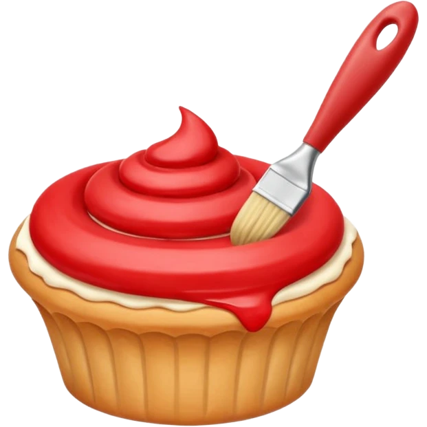 Pastry silicon brush  emoji