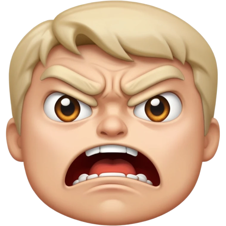 Angry and surprised emoji