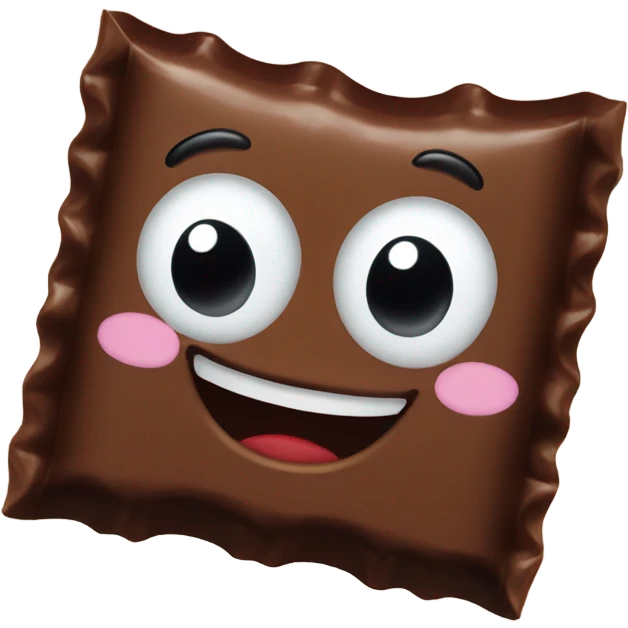 smiling chocolate bar emoji