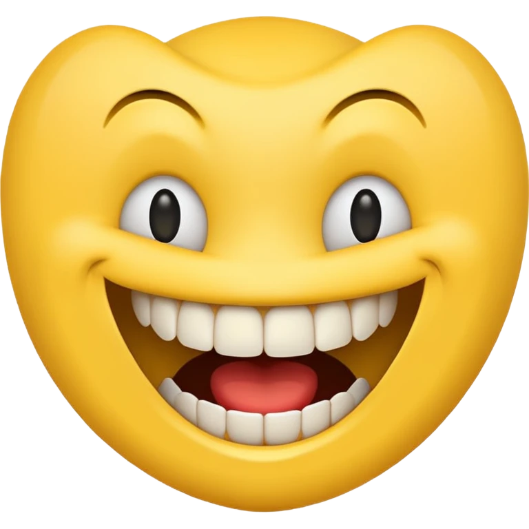 Weird creepy smile emoji emoji