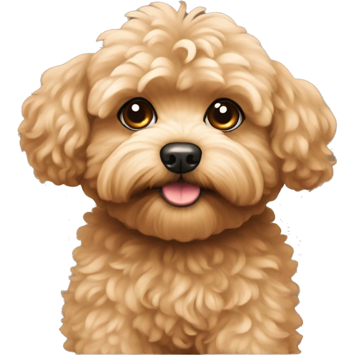 brown maltipoo  emoji
