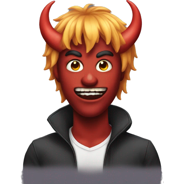 Demon with a wig  emoji