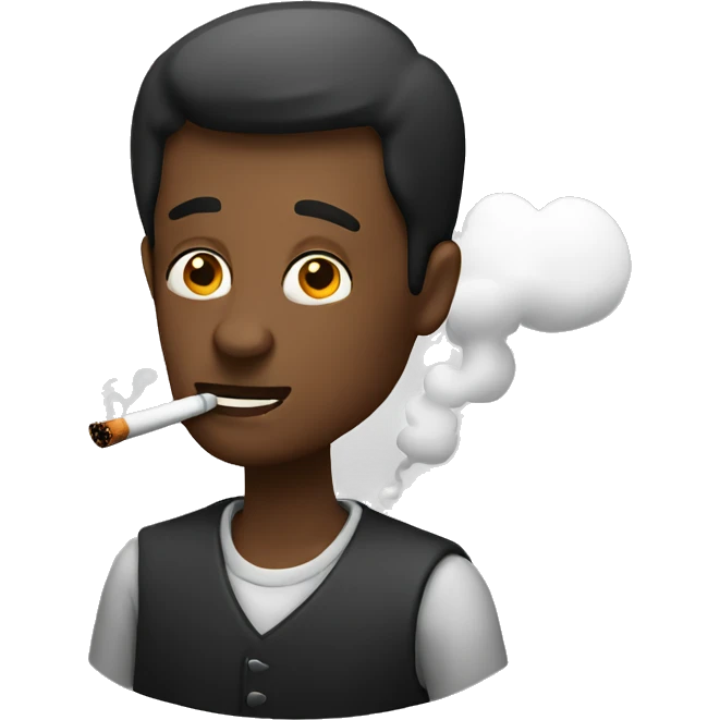 Guy smoking emoji