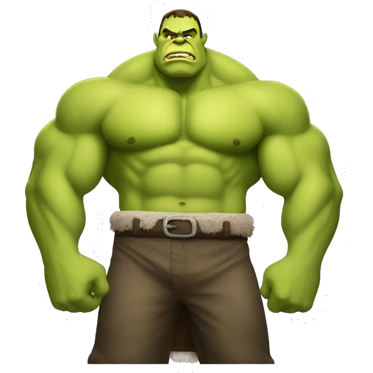 muscle Shrek emoji