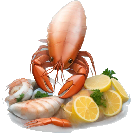 Seafood boil covered in a transparent food safe bag emoji
