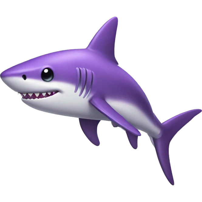 purple shark emoji
