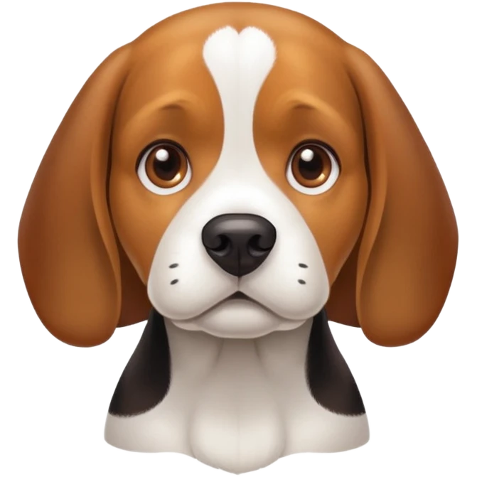 realistic beagle portrait emoji