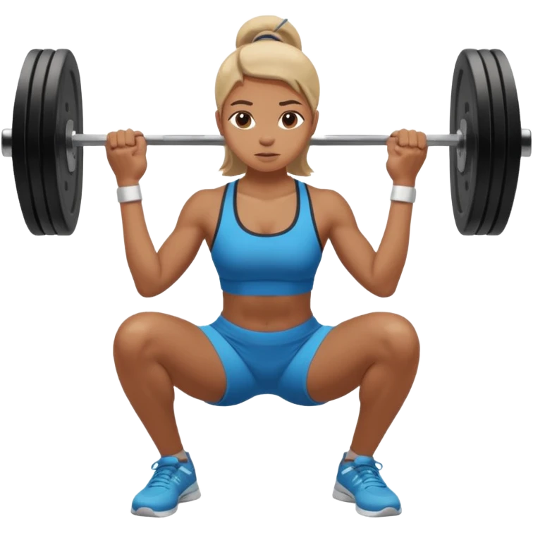 squat in gym emoji