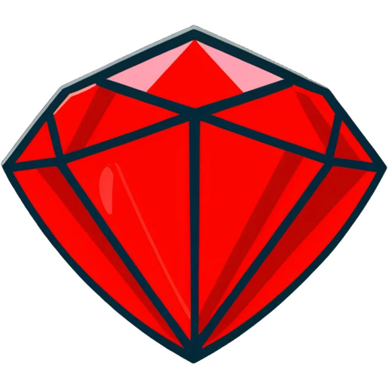 red diamond gem emoji