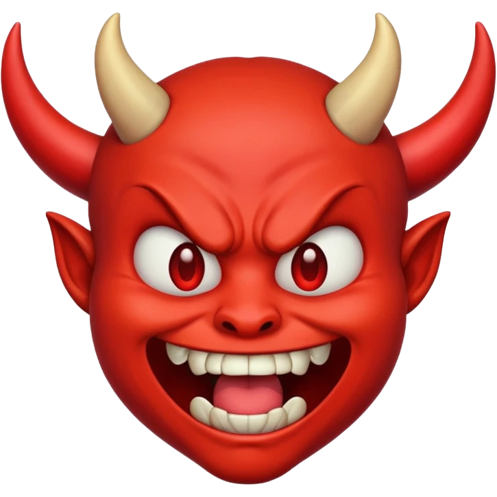 Cringing devil emoji emoji