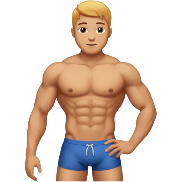Male shirtless honey skin six pack sexy big dih lean full body emoji