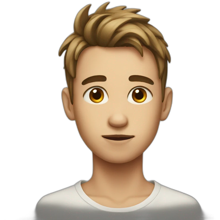 Boy with crooked neck emoji