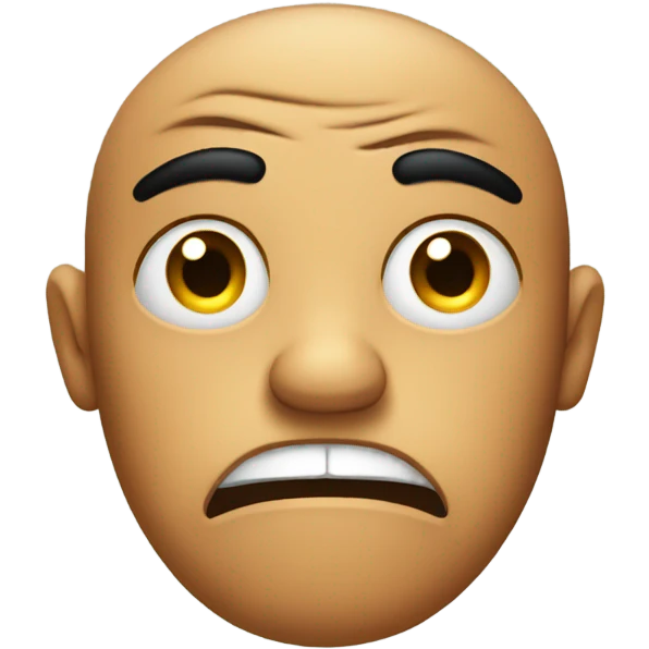 looking disgusted emoji
