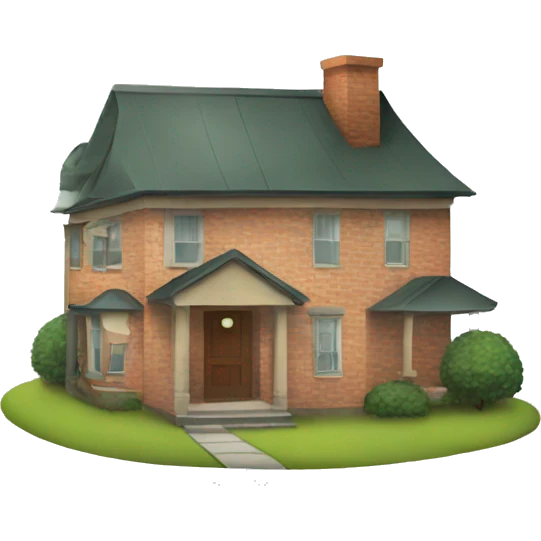 home with hat emoji