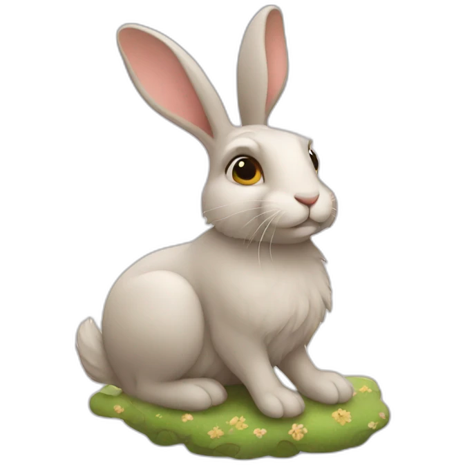 dreamy hare emoji