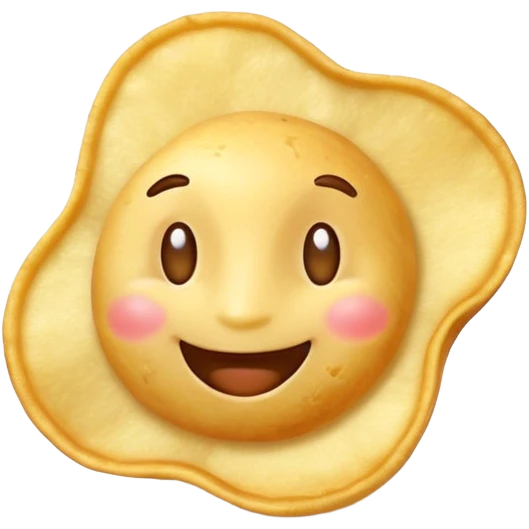 happy potato chip smiling joyfully emoji